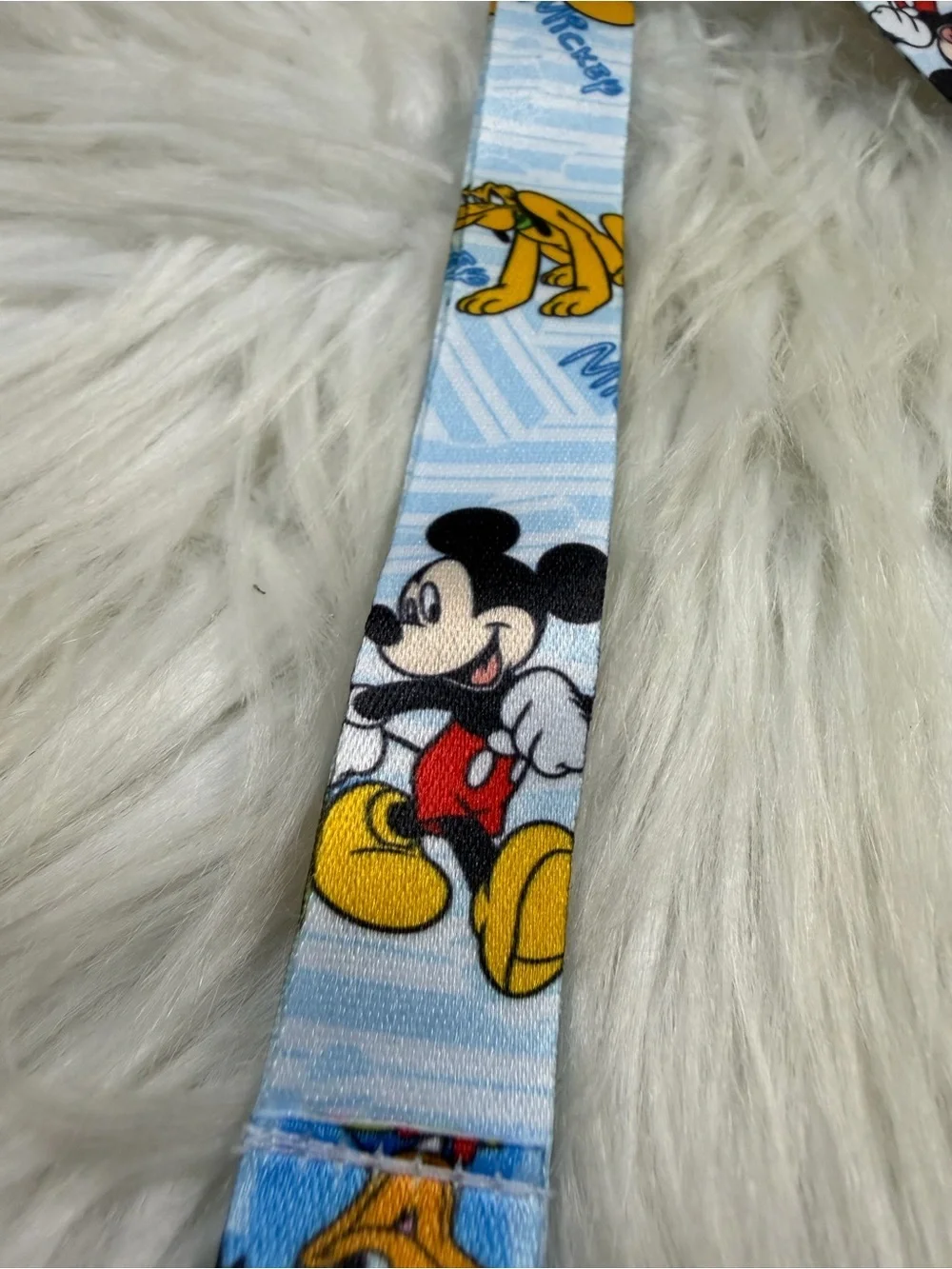 💙3/$20💙 Disney Blue Lanyard with Mickey, Pluto & Donald Prints